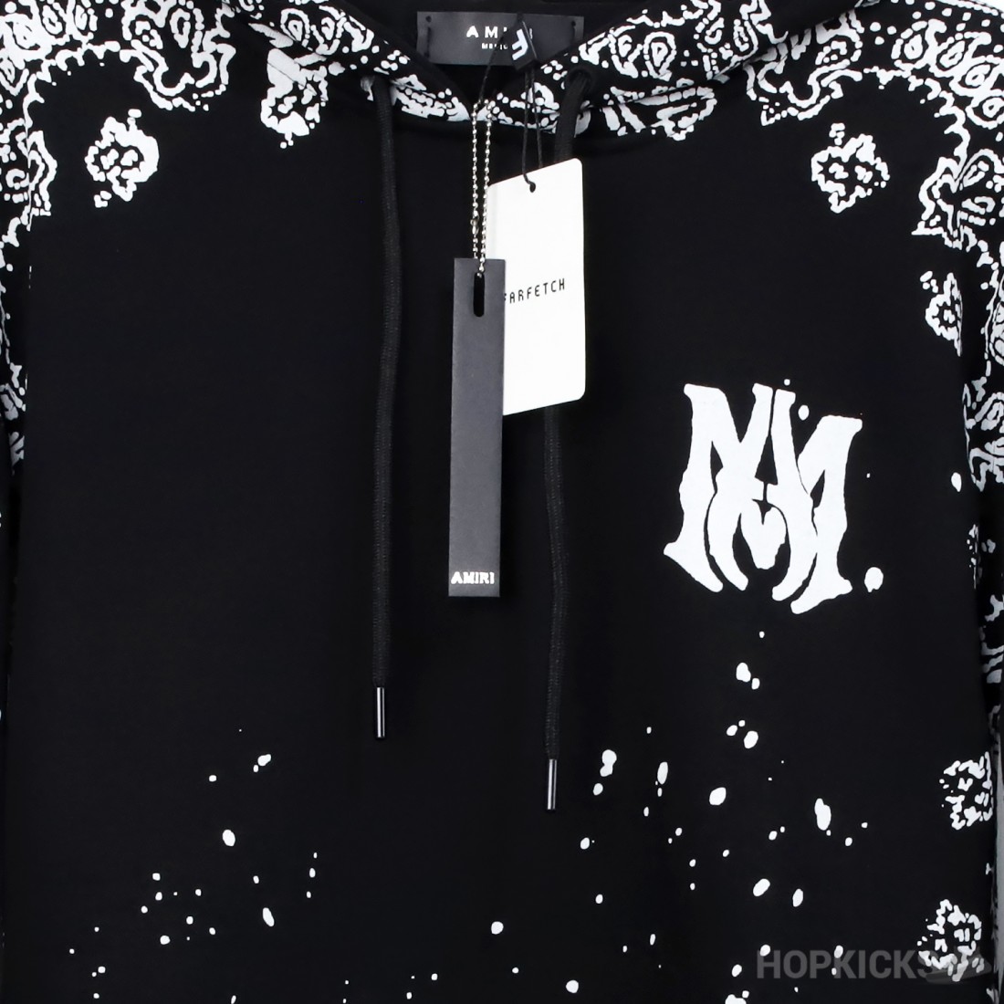 Amiri Bandana Pattern Hoodie